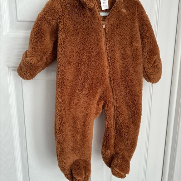 Carters baby boy teddy bear zip up one piece - Picture 2 of 4